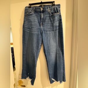 7 for All Mankind cropped Alexa jeans size 32